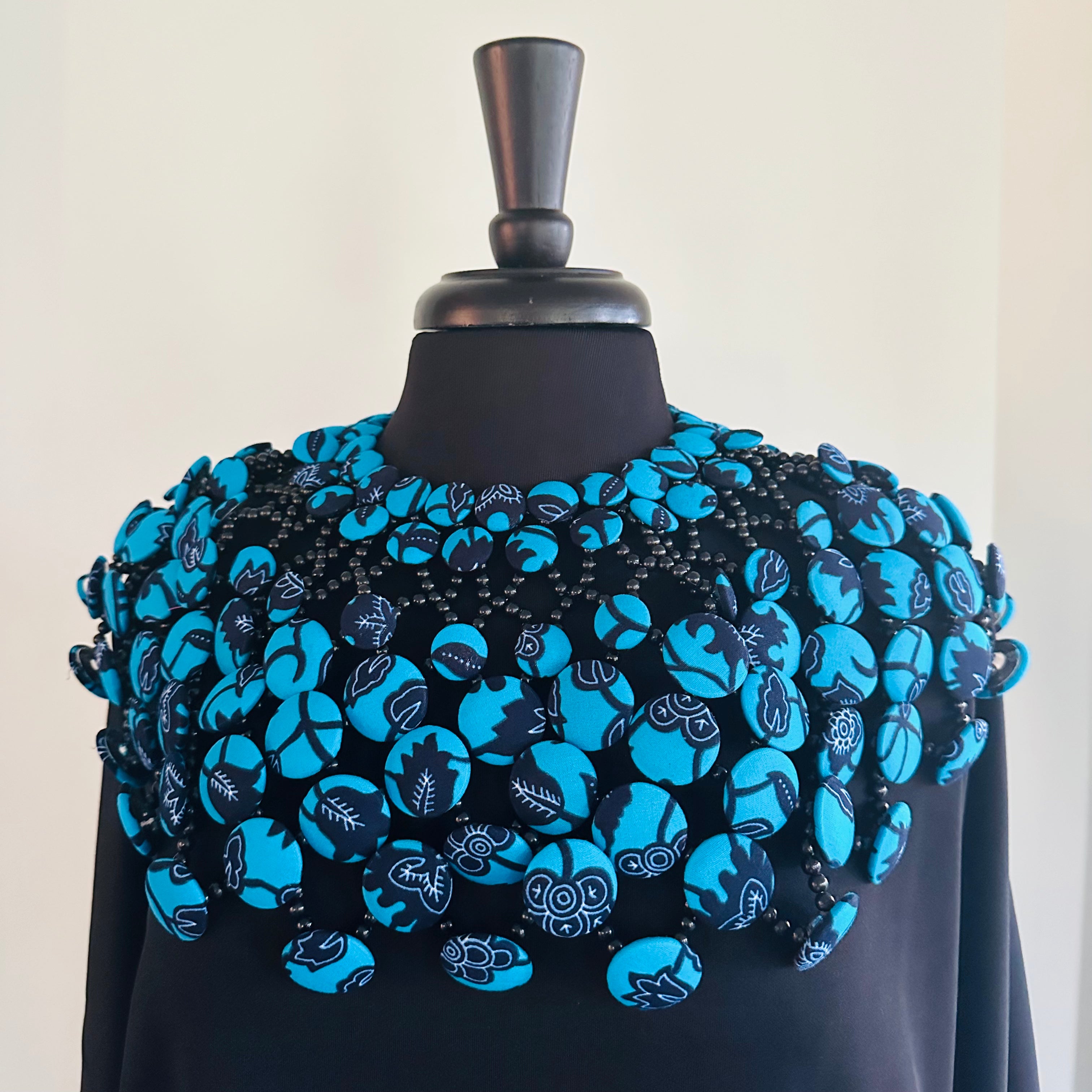 Ankara Button Cape/Collar