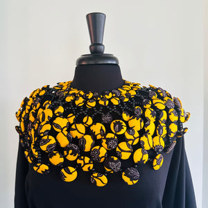 Ankara Button Cape/Collar