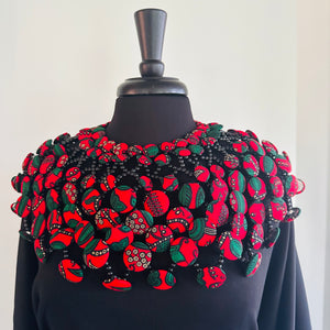 Ankara Button Cape/Collar